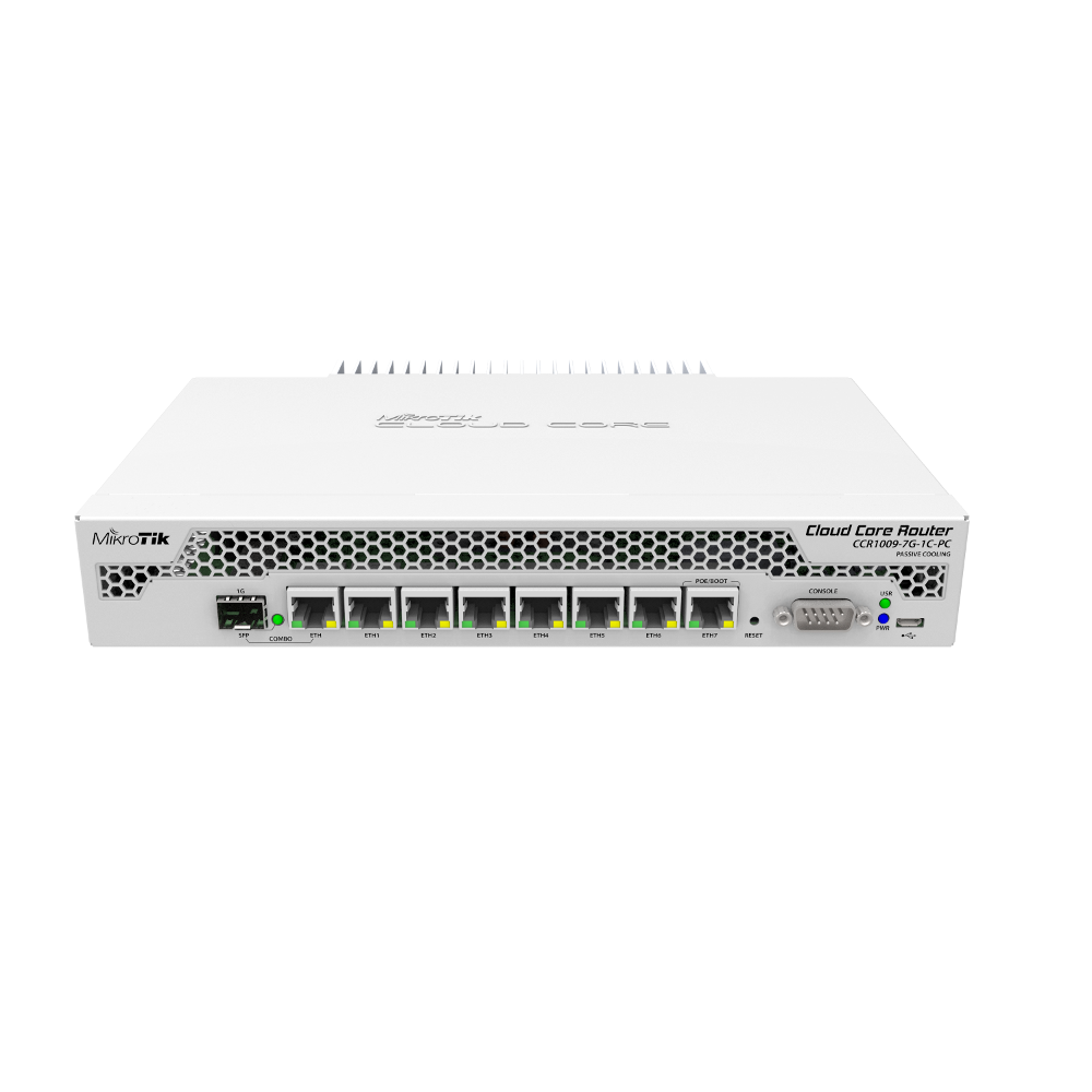 마이크로틱 MikroTik CCR1009-7G-1C-PC VPN 라우터 /방화벽 Router /산업용 /코어라우터