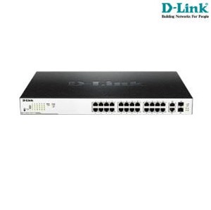 [D-Link] 디링크 DGS-1100-26MPPV2 10/100/1000Mbps POE 24포트 + SFP 2포트 콤보 스마트 POE 스위치허브 (최대525W)