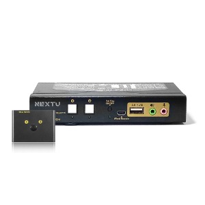 [이지넷유비쿼터스] 넥스트 NEXT-8202KVM-KP KVM스위치 UHD 4K 영상공유 유선리모컨