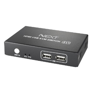 [NEXTU] 넥스트유 NEXT-7102KVM-4K 2:1 USB HDMI KVM 스위치 무전원