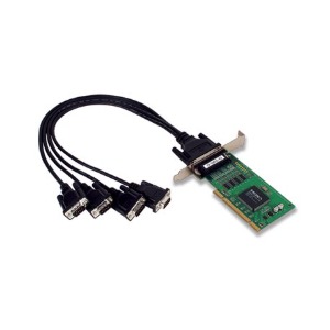 [MOXA] CP-104UL V2.2 4포트 RS-232 LP브라켓/케이블타입 PCI카드
